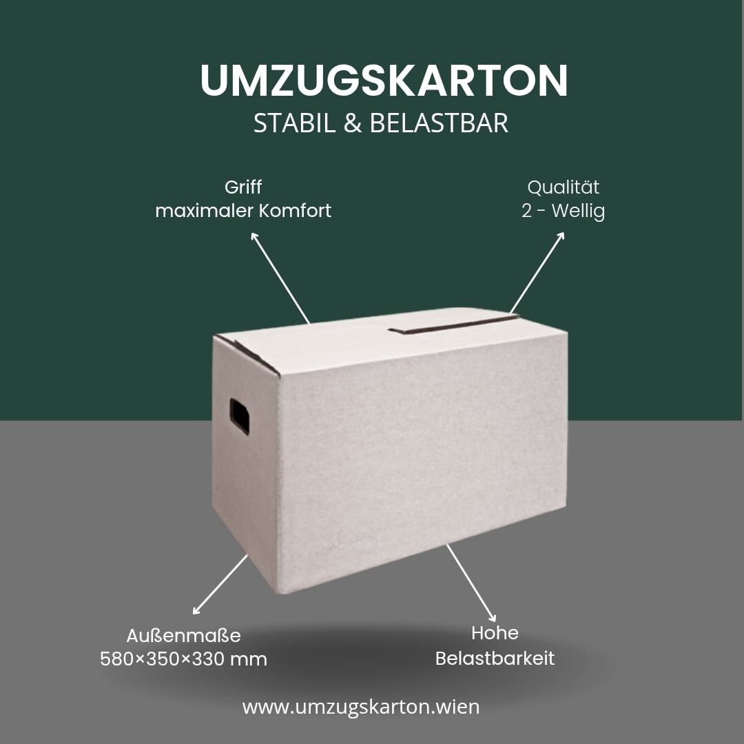 Hochwertige Umzugskartons in Wien kaufen
